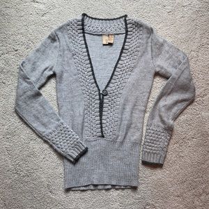 BKE Alpaca Knit Sweater Gray - M